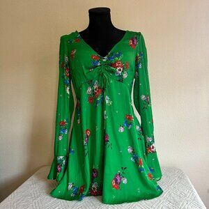 Free People- Boho Bell Sleeve Mini Dress- Never Worn  MSRP: $150 Size Small Mate